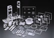 Ultrasound, counterboring, stepped glass products